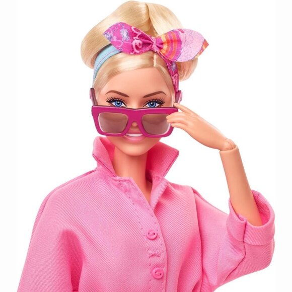 Mattel Pink Margot Robbie as‎ Barbie the Movie Power Jumpsuit Collectible Doll - Picture 6 of 8